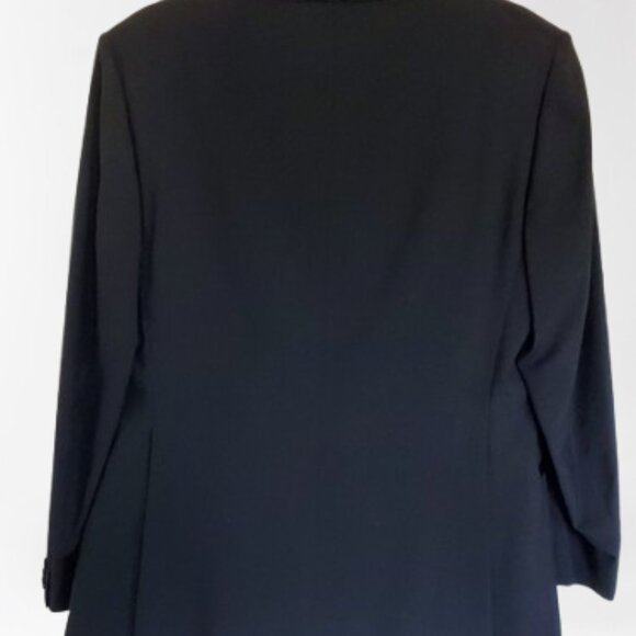 Vintage Lord West Black Tuxedo 2-Piece Men's Shawl Lapel Size 43 - Picture 2 of 10